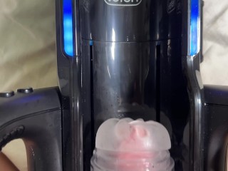 Leten new machine🌟COCK Milked by Fleshlight Quickshot Launch//