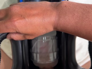 Leten new machine🌟COCK Milked by Fleshlight Quickshot Launch//