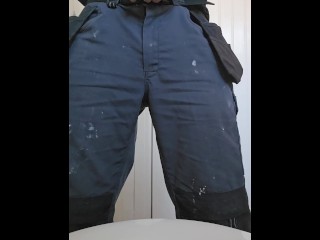 Pissing my pants because I couldn't get my dick out in time