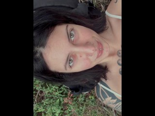 Gf experience Greek  alt girl inkedsuccubus takes you on a date in the forest and squirts everywhere