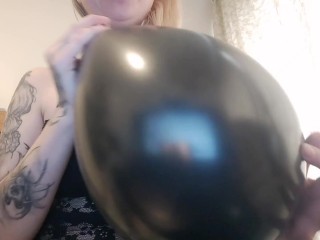 JOI balloon blowing tease