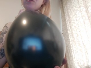 JOI balloon blowing tease