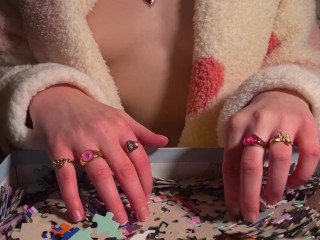 ASMR Topless Puzzle Rummaging #4 (no talking)
