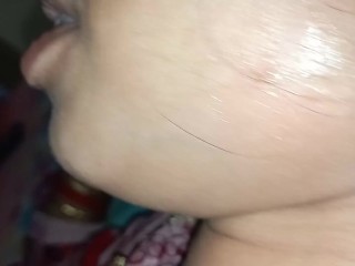 Son fucked stepmom her pussy covered with cum XXX hindi voice