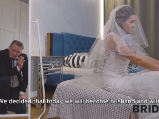 BRIDE4K. Couple decided to copulate in the bedroom before the wedding ceremony