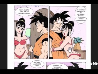 Milk engaño a goku con la grande verga de piccolo cuando el no estaba