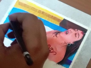 Erotic Art Or Drawing Of A Sexy Indian Tattooed Woman Having Sex with Her Brother in Law