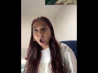 Petite Indian MiaZ reacts to Goblin Cave