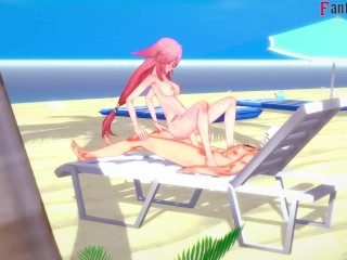 Yae Miko Bikini sex on the beach 3 Genshin Impact | Full And Just POV Patreon: Fantasyking3