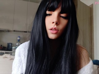 Goth Babe Smoking in bathrobe (full vid on my 0nlyfans/ManyVids)