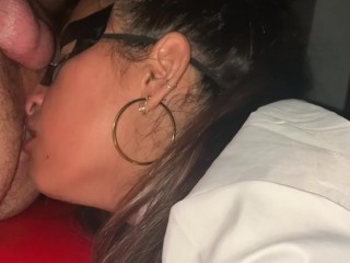 Ass Sniffing, licking and eating farts from naughty Schoolgirl