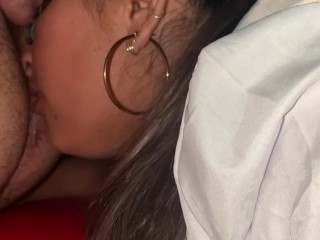 Ass Sniffing, licking and eating farts from naughty Schoolgirl