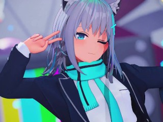 【MMD BlueArchive 4k/60fps】Sunaookami Shiroko (砂狼シロコ)《『ビビデバ (Bibbidiba) 星街すいせい (Hoshimachi Suisei)』》