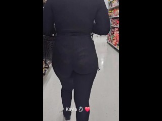 POV See through legging Compilation of Big Booty Wife Shopping