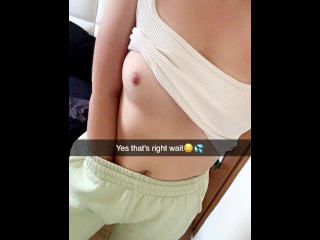 Sexting with ex fuck relationship on SnapChat