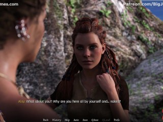 Sexverse #1: Interracial lesbians scissoring and licking pussy and ass (Horizon Zero Down)