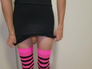 Man Loves Wearing a Skirt And Stockings