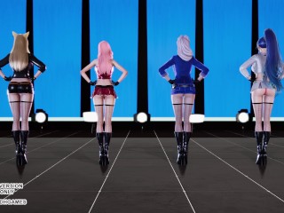 [MMD] GIRL CRUSH Oppa - Do You Trust Me Ahri Evelynn Kaisa Seraphine Sexy Kpop Dance 4K 60FPS