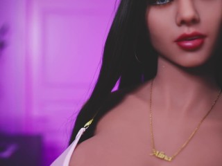 Sex Doll Alina fucked in pink radian mesh lingerie - Teaser