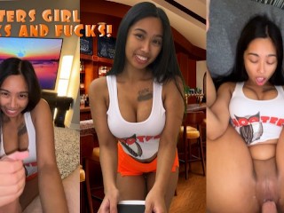 Fucking the Slutty Hooters Waitress!