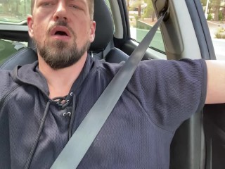 Jerking Him Off and Sucking Big Cock While Driving with Jamie Stone