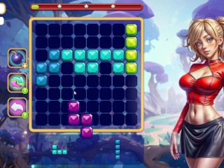 Taking rich girls clothes off with tetris