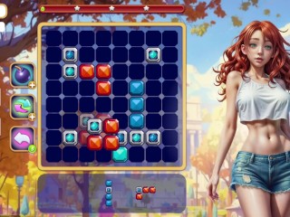 Taking rich girls clothes off with tetris