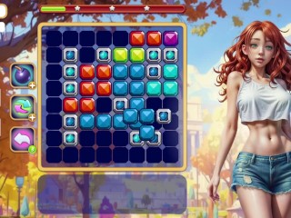 Taking rich girls clothes off with tetris