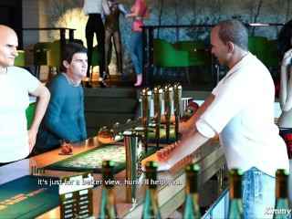 Anna Exciting Affection - Sexy Bar Games - Risky Public nudity sex scene