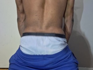 I CUM SO HARD Muscular Guy Dry Humping Talking Dirty and Moaning