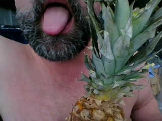 teasing with my toungue and getting strong erection