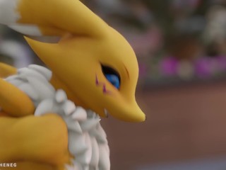 Furry step mother Renamon  fucking you HARD POV