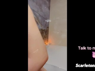 Come join me in my bath while I wash my pussy and boobs