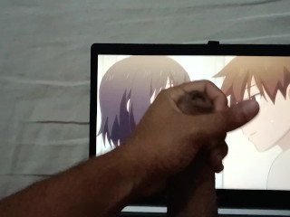 Masturbating Until I Cum While Watching Hentai Overflow Dublado Dubbed Uncensored