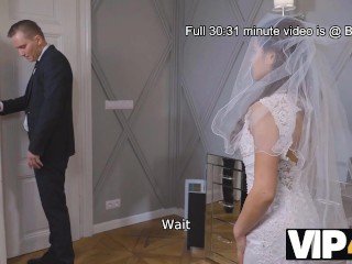 VIP4K. Couple decided to copulate in the bedroom before the ceremony