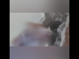 Stroking my dick with soap 🧼