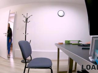 LOAN4K. Sex with raven-haired babe leaves no doubt: she will get her loan