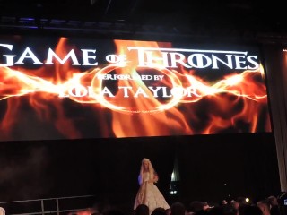 Princess Lola Taylor Live On Stage Stripping in Public as 'Game of Thrones' Sexy Queen Daenerys