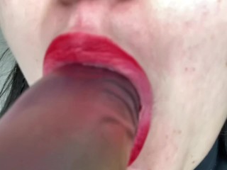 I COULDN'T WAIT FOR MY BOYFRIEND TO COME BACK HOME AND FUCK MY RED MOUTH