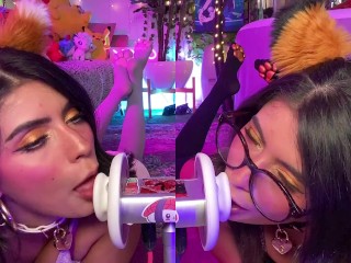 Duo Cats Layered Biaural Ear Licks Meow ARA ARA - CorneliustheCat ASMR