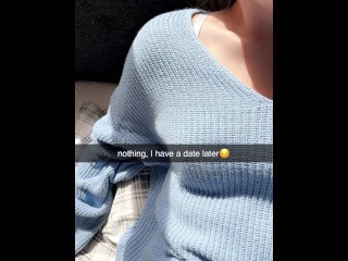 Sext on SnapChat with ex fuck relationship ends in a reel fuck