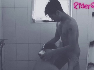 Stepson is seduced by chubby mom and fucks her in the shower