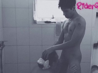 Stepson is seduced by chubby mom and fucks her in the shower