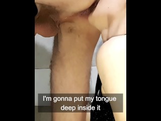 Rimjob from my slutty wife