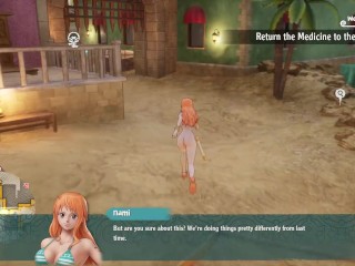 One Piece Odyssey Nude Mod Installed Game Play [part 09] Porn game play [18+] Sex game