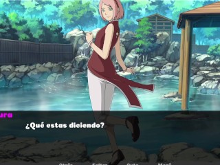 Follando a Sakura Haruno en las aguas termales - Naruto Family Vacation - [Escenas + Descarga]