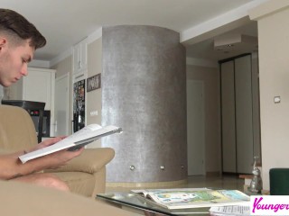 Sweet & Sexy StepMilf Ann Joy Seduces Stepson Offering A Hands on Lesson in Sex Education - S3:E2