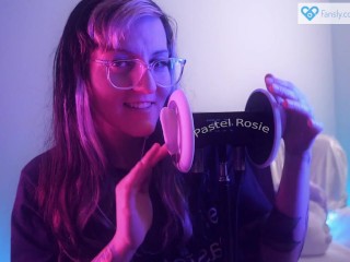 SFW ASMR - PASTEL ROSIE Soothing Massage and Ear Attention - Egirl plays with your ears to relax you