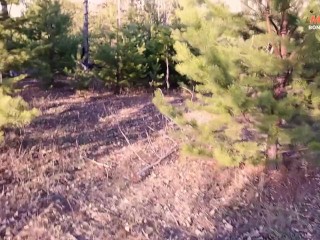 A Stranger Caught Me Masturbating In The Forest And Fucked Me!
