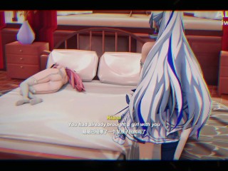 Kiana From Genshin Impact Gets Creampie Inside Pussy!